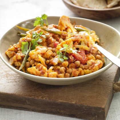 Cauliflower and Chickpea Curry