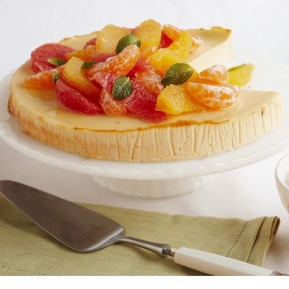 Baked Vanilla and Ricotta Tart with Star Anise Citrus