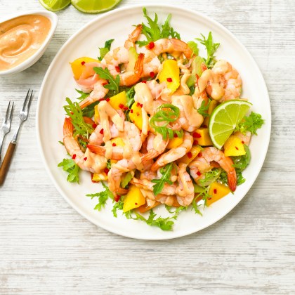 Mango prawn salad