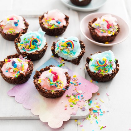Unicorn Chocolate Crackle Cups