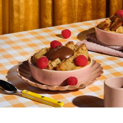 Crumpet Bread and Butter Pudding with Nutella®