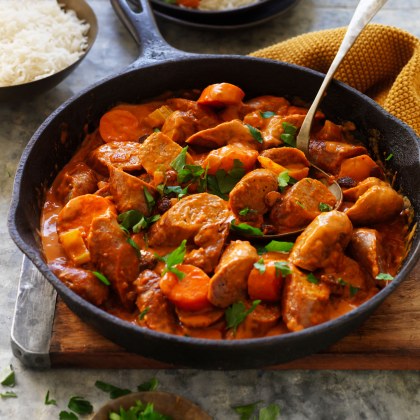 Indian Curried Sausages