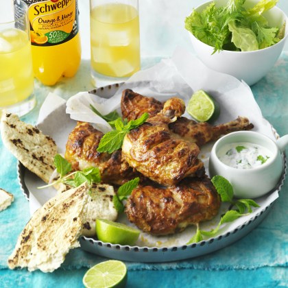 Tandoori Chicken with Minted Yoghurt