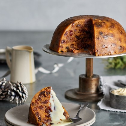 Cheat's Microwave Christmas Pudding