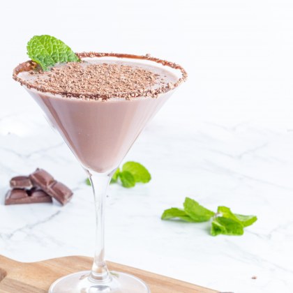 Chocolate Mint Martini Mocktail