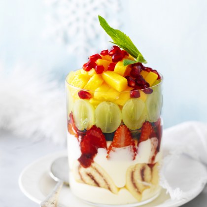 Summer Fruit Trifle In a Glass