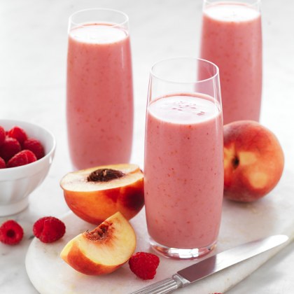 Peach and Raspberry Smoothie