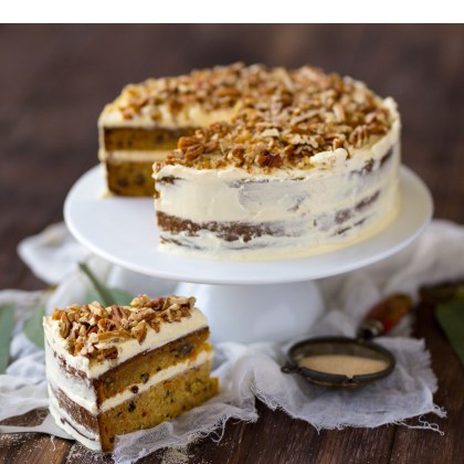 Sugar-free Carrot and Pecan Cake