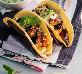 Charred Eggplant Tacos