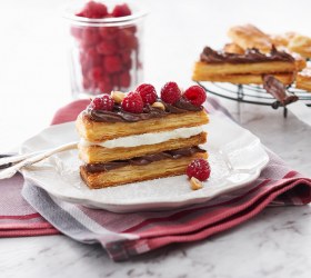 Choc Hazelnut Mille Feuille