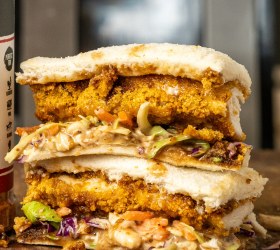 Air Fryer Japanese Chicken Schnitzel Sando