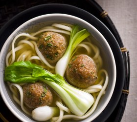 Asian Style Turkey Meatball Soup