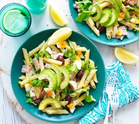 Avocado Tuna Pasta Salad