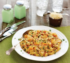 Chorizo, Roast Pumpkin and Chive Risotto Chorizo, Roast Pumpkin and Chive Risotto