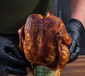 Low & Slow - BBQ Beer Can Chicken with Kansas spices