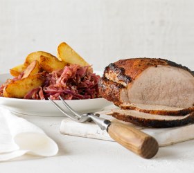 Pork Loin with Red Cabbage