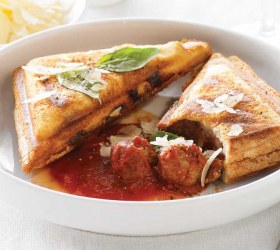 Italian Meatballs, Tomato and Parmesan Jaffle