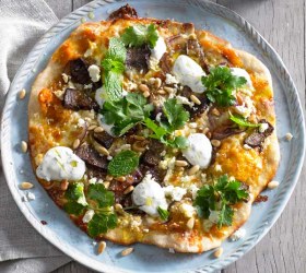 Moroccan Lamb Pizza