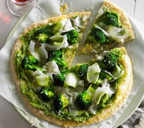 Polenta Pizza with Broccoli, Lardo & Truffle Pecorino Polenta Pizza with Broccoli, Lardo & Truffle Pecorino