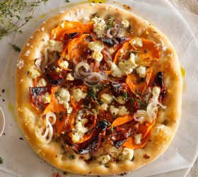 Sweet Potato, Spanish Onion & Goat's Cheese Pizza