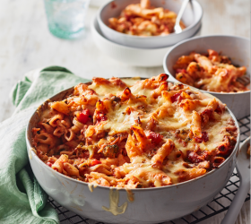 Cheesy Vegetable Pasta Bake