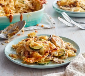 Chicken, Mushroom and Zucchini Bake