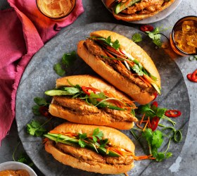 Malaysian Chicken Satay Banh Mi