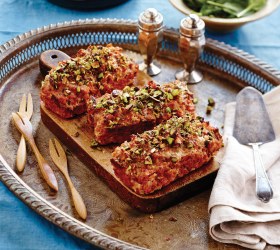 Mini Bacon, Pork and Pistachio Meatloaves
