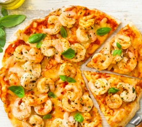 Garlic Prawn Pizza