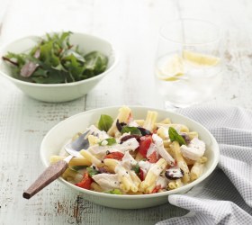 Cheesy Mediterranean Chicken Pasta Cheesy Mediterranean Chicken Pasta