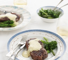 Cheesy Peppercorn Steak