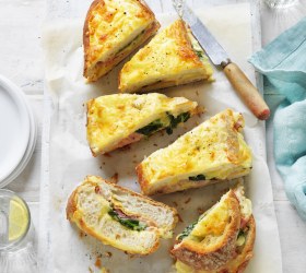The Ultimate Ham, Cheese and Spinach Breakfast Loaf