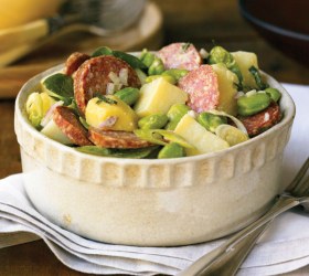 DON Salami, Broad Bean and Potato Salad DON Salami, Broad Bean and Potato Salad