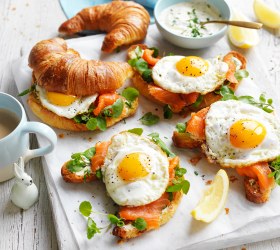 Egg and Smoked Trout Croissants