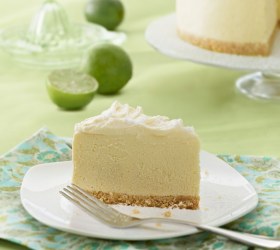 White Chocolate Lime Angel Cheesecake
