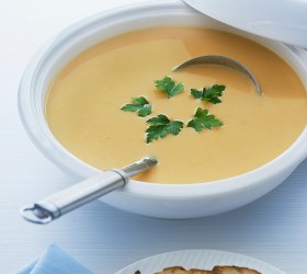 Roasted Sweet Potato and Garlic Soup Roasted Sweet Potato and Garlic Soup