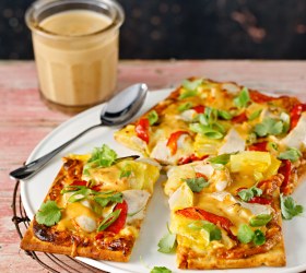 Satay Chicken Pizza