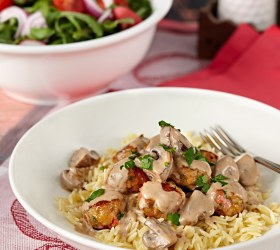 Meatballs with Creamy Mushroom Sauce