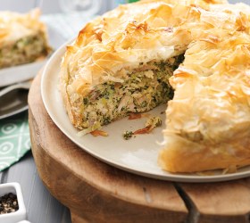 Chicken and Spinach Filo Pie Chicken and Spinach Filo Pie