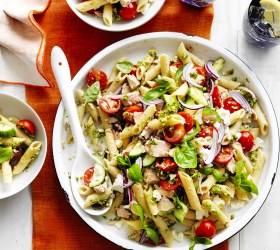 Tuna and Pesto Pasta Salad