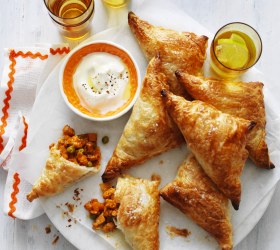 Butter Chicken Samosas