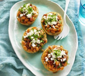 Baked Bean Potato Boats