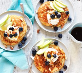 Gluten Free Apple and Almond Pancakes