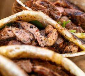 Street BBQ Greek Lamb Pita Pockets