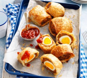 Air-fryer Mini Egg and Mince Parcels Air-fryer Mini Egg and Mince Parcels