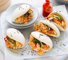 Kimchi and Cheese Egg Salad Baos Kimchi and Cheese Egg Salad Baos