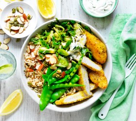 Lemon and Pepper Chicken Nourish Bowls Lemon and Pepper Chicken Nourish Bowls
