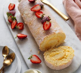 Lemon Curd Sponge Roll