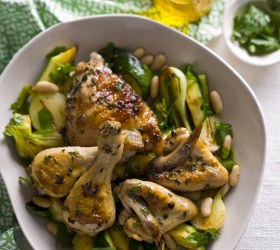 Chargrilled Chicken with Zucchini and Spring Onions