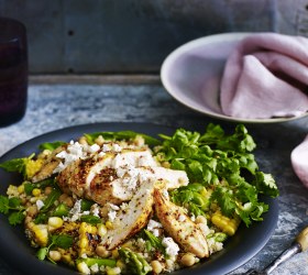 Moroccan Style Chicken Warm Salad
